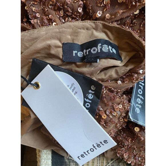 Retroféte Quinn sz L bead sequin one shoulder going out top evening Revolve NWT - Picture 10 of 12